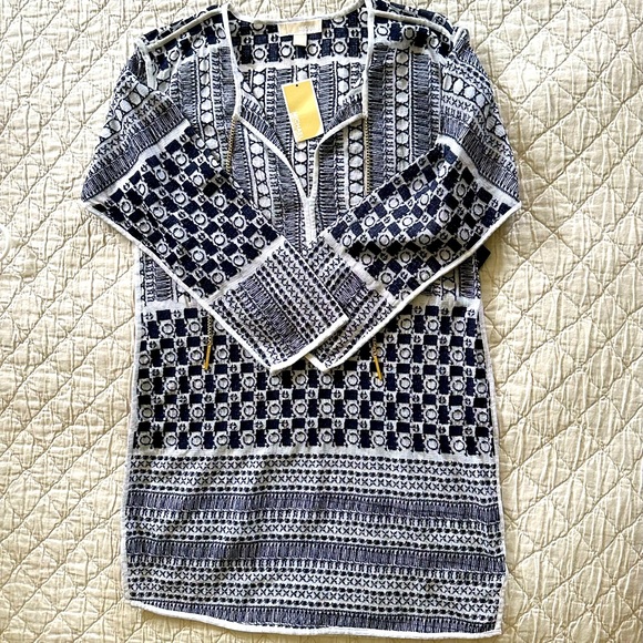 Fabulous mesh Michael Kors beach cover up with signature chain ties - Picture 9 of 9